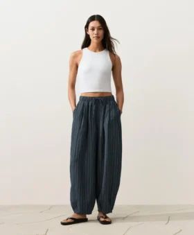 %100 Keten Balon Pantolonlar
