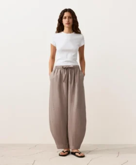 %100 Keten Balon Pantolonlar