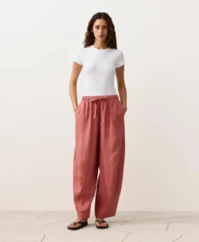 %100 Keten Balon Pantolonlar