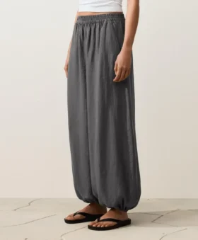 %100 Keten Bloomer Pantolonlar