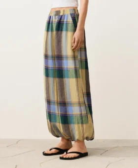 %100 Keten Bloomer Pantolonlar