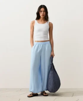 %100 Keten Bloomer Pantolonlar