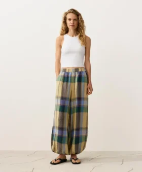 %100 Keten Bloomer Pantolonlar