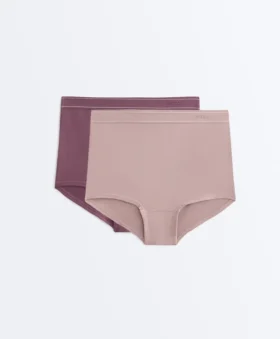 2 adet dikişsiz, Soft Touch tarzında shortie külot