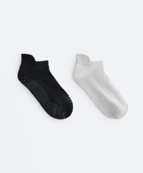 2 Çift Poliamid Karışımlı Yoga ve Pilates Spor Çorabı