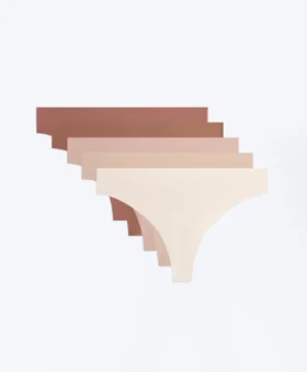 5 adet görünmez poliamid karışımı Pantone™ Tanga