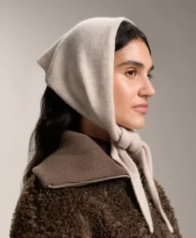 %90 Yün %10 Kaşmir Örgü Bandana