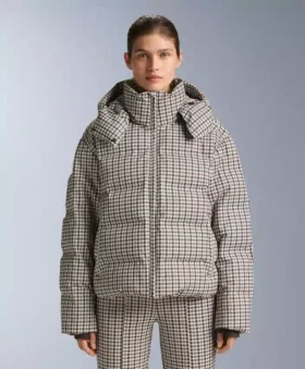 Baskılı Yastıklı Ceket %80 Kuş Tüyü ve %20 Tüy Minardi Piume Ski 10K