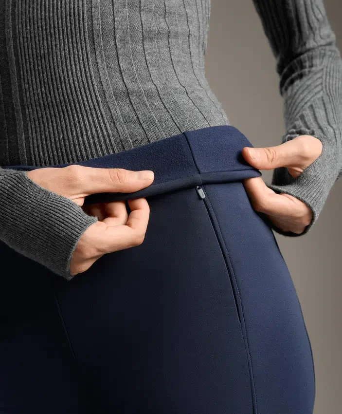 Cepli, yüksek bel, sıcak tutan geniş paça pantolonlar Cepli, yüksek bel, sıcak tutan geniş paça pantolonlar