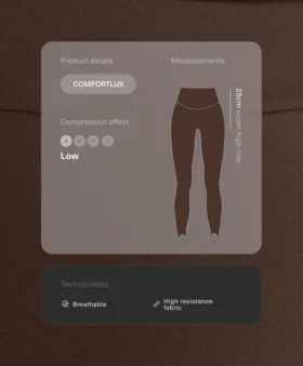 Comfortlux Süper Yüksek Bel, Ayak Bileği Uzunluğunda Fuseau Taytlar Comfortlux Süper Yüksek Bel, Ayak Bileği Uzunluğunda Fuseau Taytlar