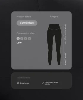 Comfortlux Süper Yüksek Bel Ayak Bileği Uzunluğunda Taytlar