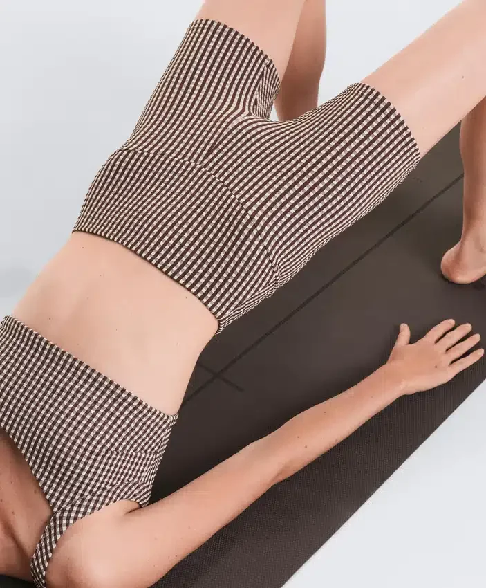 Comfortlux Yüksek Bel 10 cm Gingham Hot Pantolon Comfortlux Yüksek Bel 10 cm Gingham Hot Pantolon
