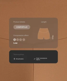 Comfortlux Yüksek Bel 10 cm Hot Pantolon