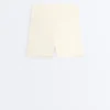 Comfortlux Yüksek Bel 10 cm Hot Pantolon, Ajour Detaylı Comfortlux Yüksek Bel 10 cm Hot Pantolon, Ajour Detaylı