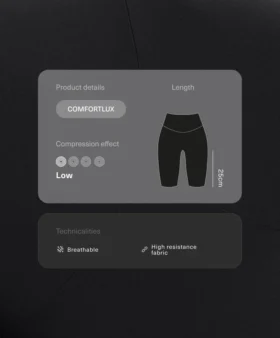 Comfortlux Yüksek Bel 25 cm Bisiklet Taytlar