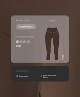 Comfortlux Yüksek Bel 40 cm Diz Boyu Taytlar
