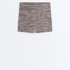 Comfortlux Yüksek Bel 5 cm Çizgili Hot Pantolon Comfortlux Yüksek Bel 5 cm Çizgili Hot Pantolon