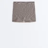 Comfortlux Yüksek Bel 5 cm Çizgili Hot Pantolon Comfortlux Yüksek Bel 5 cm Çizgili Hot Pantolon