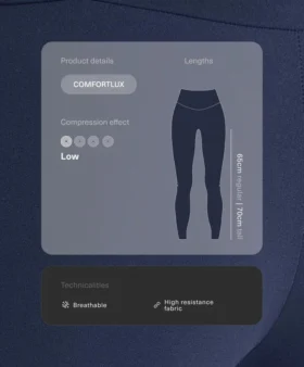 Comfortlux Yüksek Bel, Ayak Bileği Uzunluğunda Taytlar
