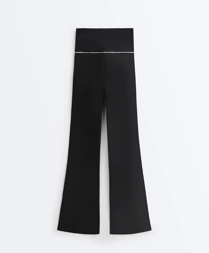 Comfortlux Yüksek Bel Fiyonklu Geniş Paça Pantolonlar Comfortlux Yüksek Bel Fiyonklu Geniş Paça Pantolonlar