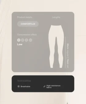 Comfortlux Yüksek Bel Ribana 65 cm Ayak Bileği Uzunluğunda Taytlar