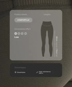 Comfortlux Yüksek Bel Ribana Ayak Bileği Uzunluğunda Taytlar