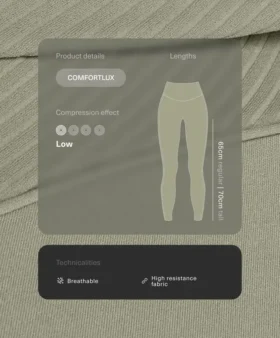 Comfortlux Yüksek Bel Ribana Ayak Bileği Uzunluğunda Taytlar