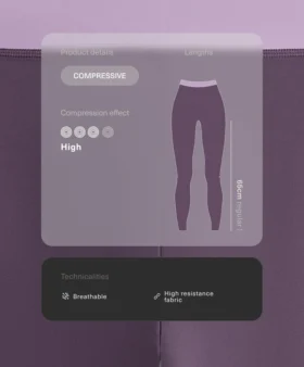 Compressive, Yüksek Bel, 65 cm Ayak Bileği Uzunluğunda Taytlar