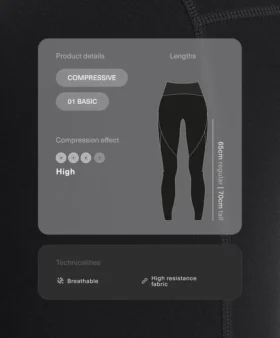 Compressive, Yüksek Bel, Ayak Bileği Uzunluğunda Temel Taytlar