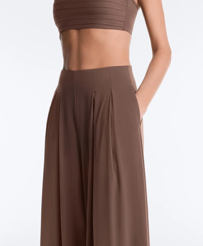 Dartlı Light Touch Geniş Paça Pantolon Dartlı Light Touch Geniş Paça Pantolon