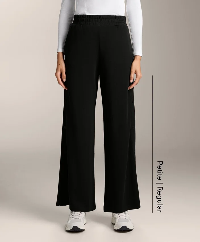 Düğmeli ve Soft Touch Modal Ribana Düz Paça Pantolonlar Düğmeli ve Soft Touch Modal Ribana Düz Paça Pantolonlar