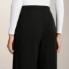 Düğmeli ve Soft Touch Modal Ribana Düz Paça Pantolonlar Düğmeli ve Soft Touch Modal Ribana Düz Paça Pantolonlar