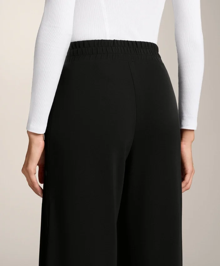 Düğmeli ve Soft Touch Modal Ribana Düz Paça Pantolonlar Düğmeli ve Soft Touch Modal Ribana Düz Paça Pantolonlar