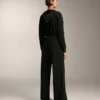 Düğmeli ve Soft Touch Modal Ribana Düz Paça Pantolonlar Düğmeli ve Soft Touch Modal Ribana Düz Paça Pantolonlar