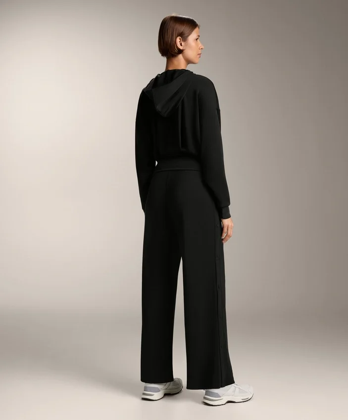 Düğmeli ve Soft Touch Modal Ribana Düz Paça Pantolonlar Düğmeli ve Soft Touch Modal Ribana Düz Paça Pantolonlar