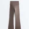 Drapeli Bel Comfortlux Yüksek Bel Flare Pantolonlar Drapeli Bel Comfortlux Yüksek Bel Flare Pantolonlar