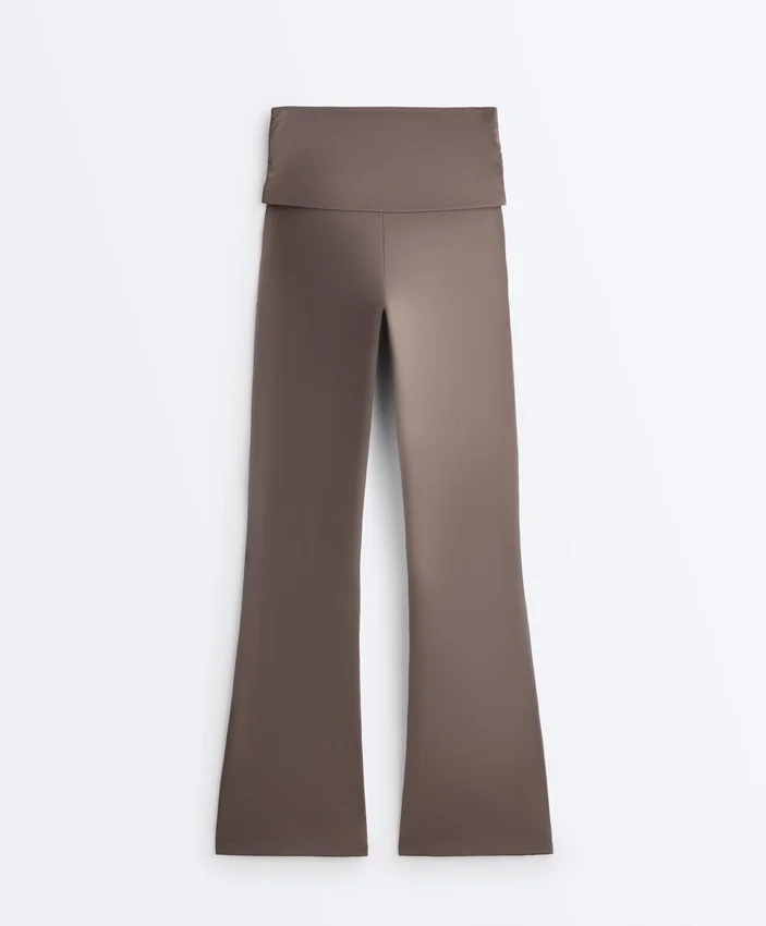 Drapeli Bel Comfortlux Yüksek Bel Flare Pantolonlar Drapeli Bel Comfortlux Yüksek Bel Flare Pantolonlar