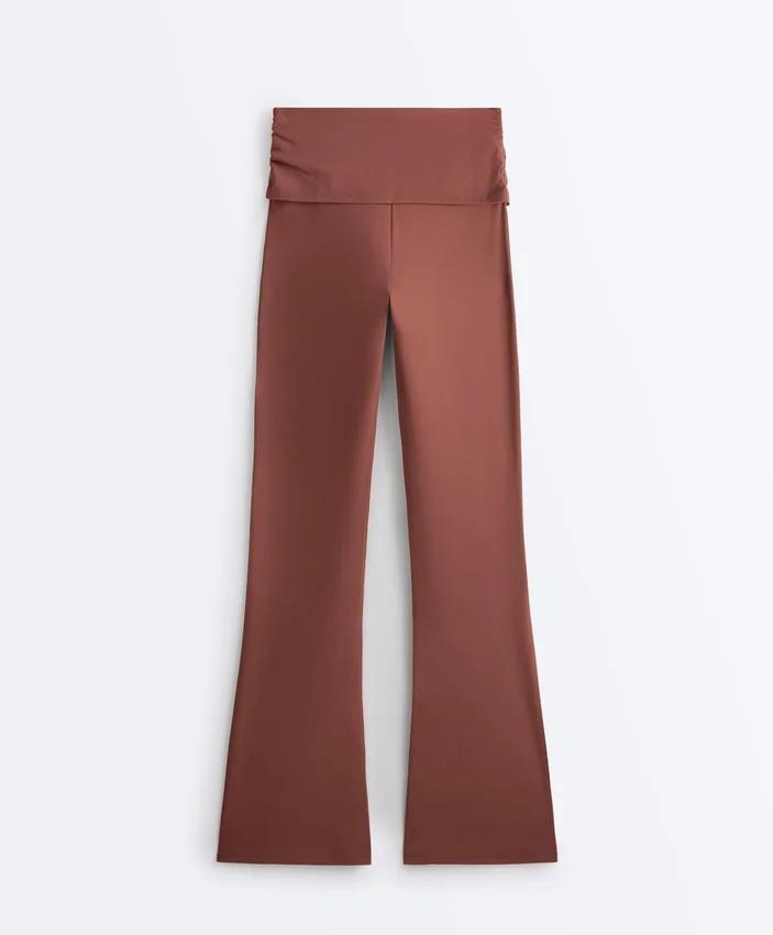Drapeli Bel Comfortlux Yüksek Bel Flare Pantolonlar Drapeli Bel Comfortlux Yüksek Bel Flare Pantolonlar