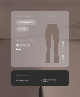 Drapeli Bel Comfortlux Yüksek Bel Flare Pantolonlar