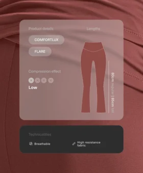 Drapeli Bel Comfortlux Yüksek Bel Flare Pantolonlar