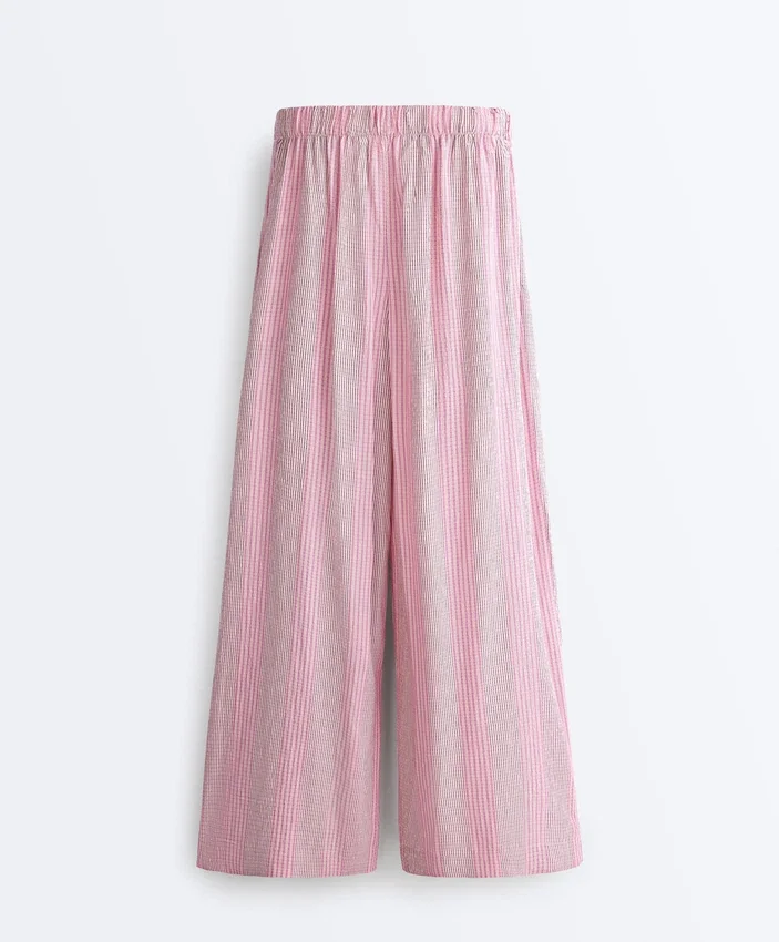 Düz Paça Çizgili Pantolonlar Düz Paça Çizgili Pantolonlar