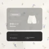 Evermove Yüksek Bel 10 cm Çiçek Desenli Hot Pantolon