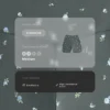 Evermove Yüksek Bel 10 cm Çiçek Desenli Hot Pantolon