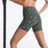 Evermove Yüksek Bel 10 cm Çiçek Desenli Hot Pantolon
