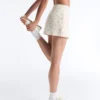 Evermove Yüksek Bel Çiçek Desenli Şort Evermove Yüksek Bel Çiçek Desenli Şort