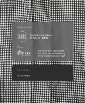 Fellex® Aerogel Gingham Yastıklı Ceket