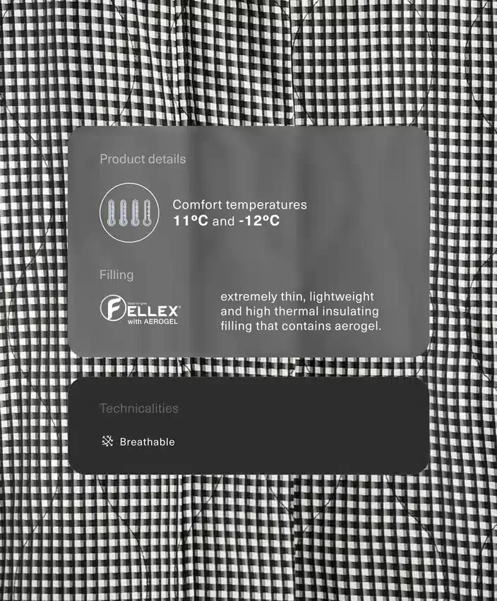 Fellex® Aerogel Gingham Yastıklı Ceket Fellex® Aerogel Gingham Yastıklı Ceket