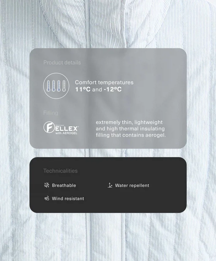 Fellex® Aerogel Şortlu Yastıklı Ceket Fellex® Aerogel Şortlu Yastıklı Ceket