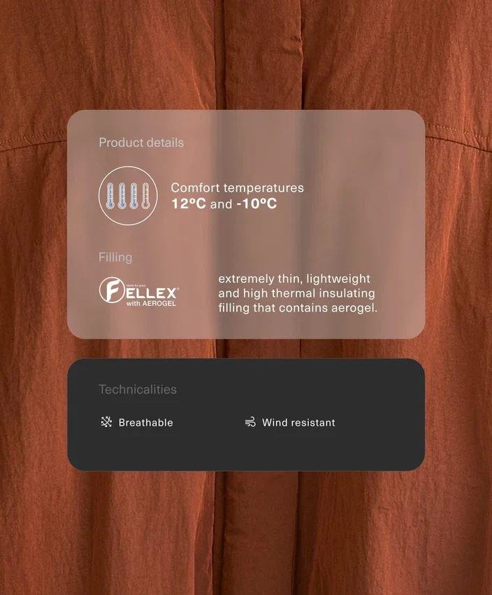 Fellex® Aerogel Şortlu Yastıklı Ceket Fellex® Aerogel Şortlu Yastıklı Ceket