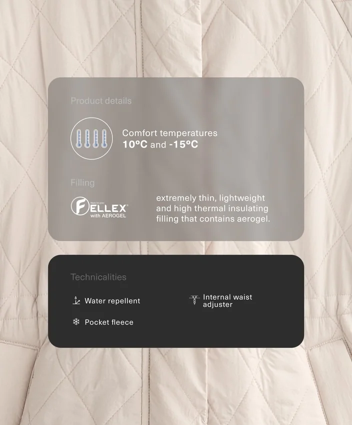 Fellex® Aerogel Uzun Yastıklı Ceket Fellex® Aerogel Uzun Yastıklı Ceket
